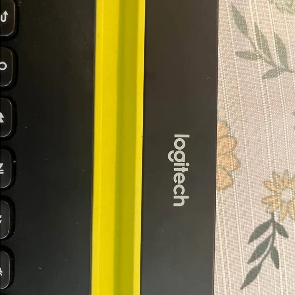 Logitech Wireless Keyboard with Black and Yellow Design